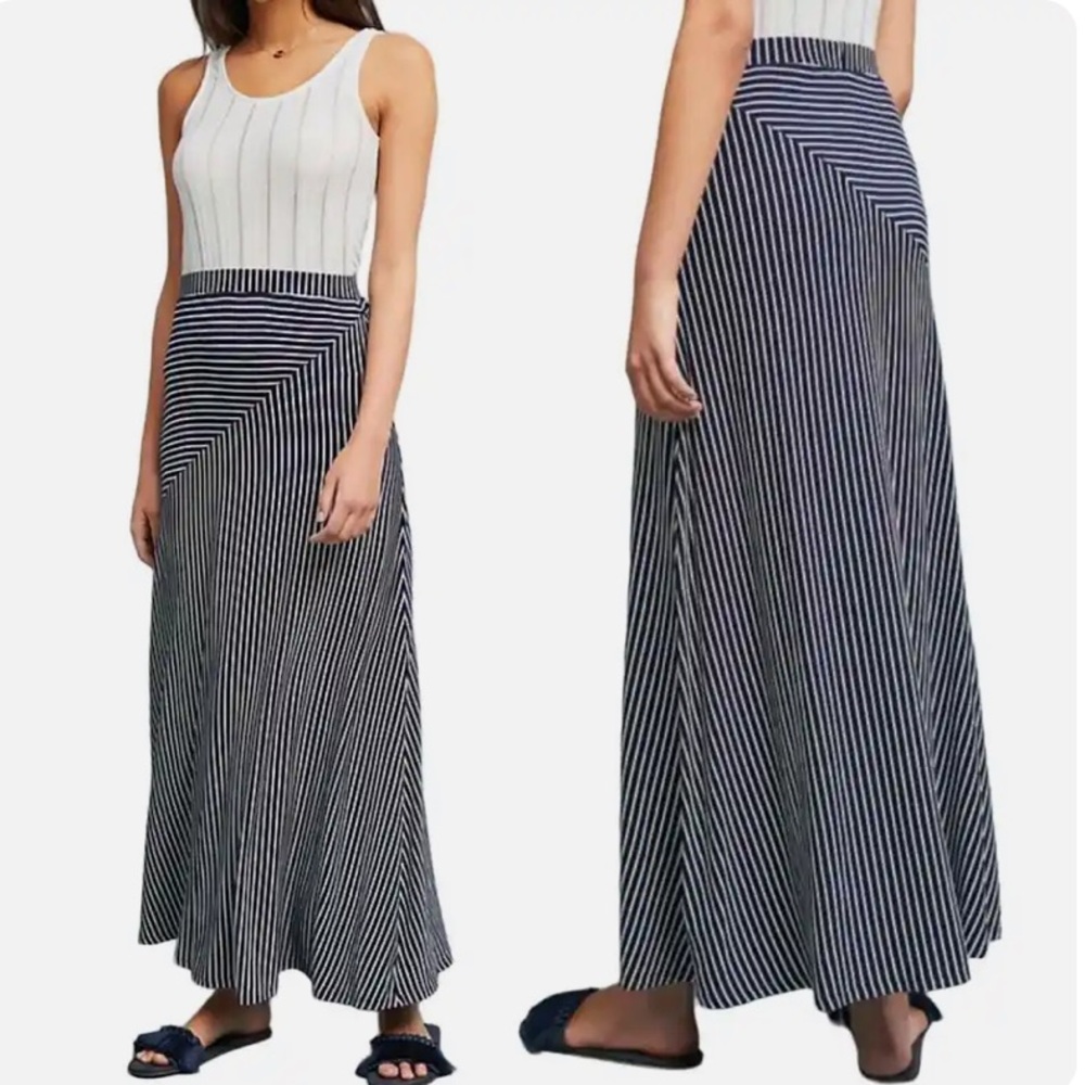 Anthropologie‎ Sunday In Brooklyn Striped Jersey Knit Skirt